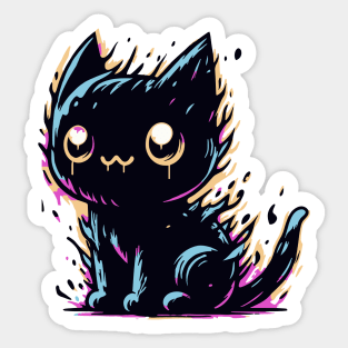 A kitten from another dimension Sticker